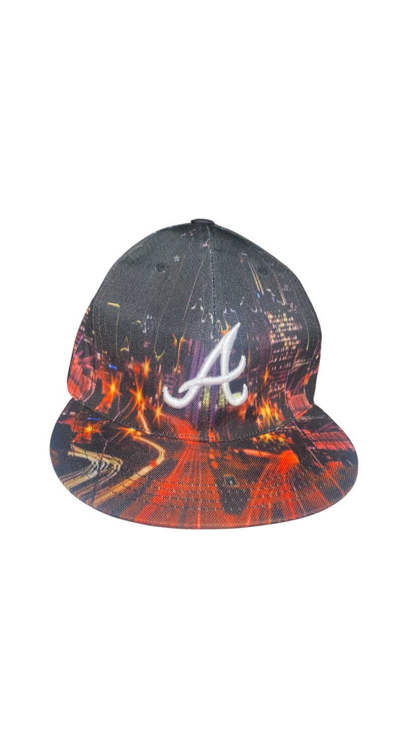 Atlanta City Skyline Fitted Hats - Image 2